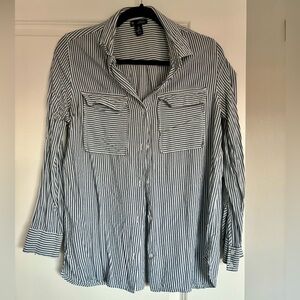 Gap Striped Linen Long-Sleeve Shirt